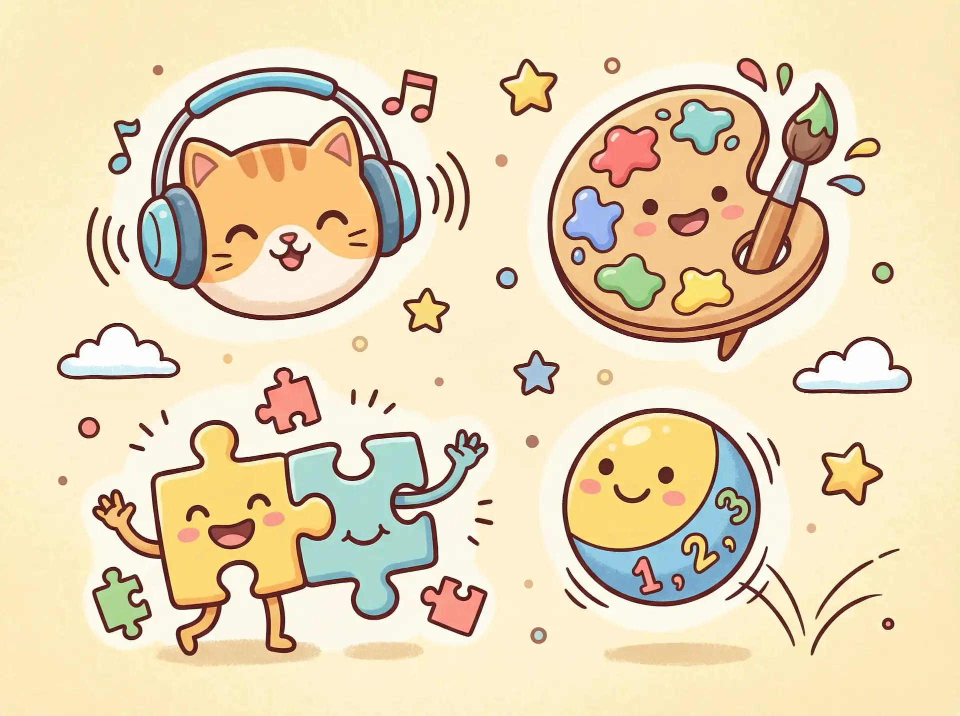 小朋友的手工作品 - 亲密情人之无限诱惑 益智创作